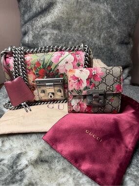 Gucci Bloom GG Monogram Chain Shoulder Bag Set